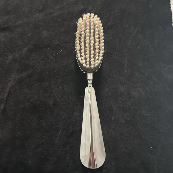 Shoe Horn Clothes Brush Swank expanding stainless combo Travel vintage1960' RARE - Picture 4 of 9